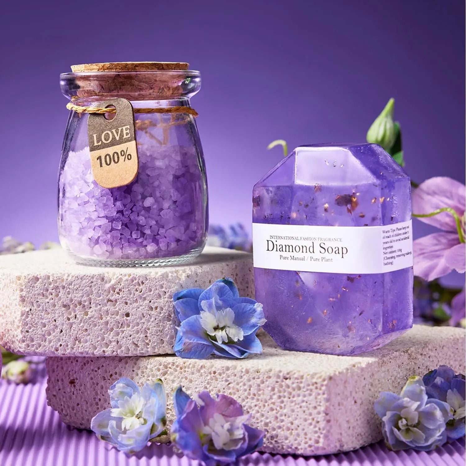 Lavender Scented Candle Gift Set