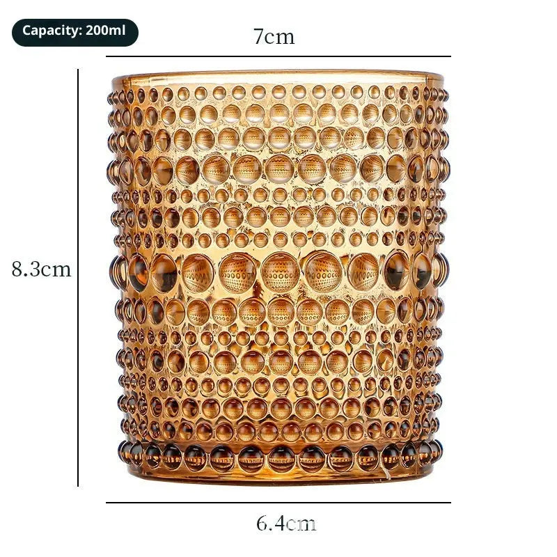 Lumaura_Studded Windproof Candle Glass 