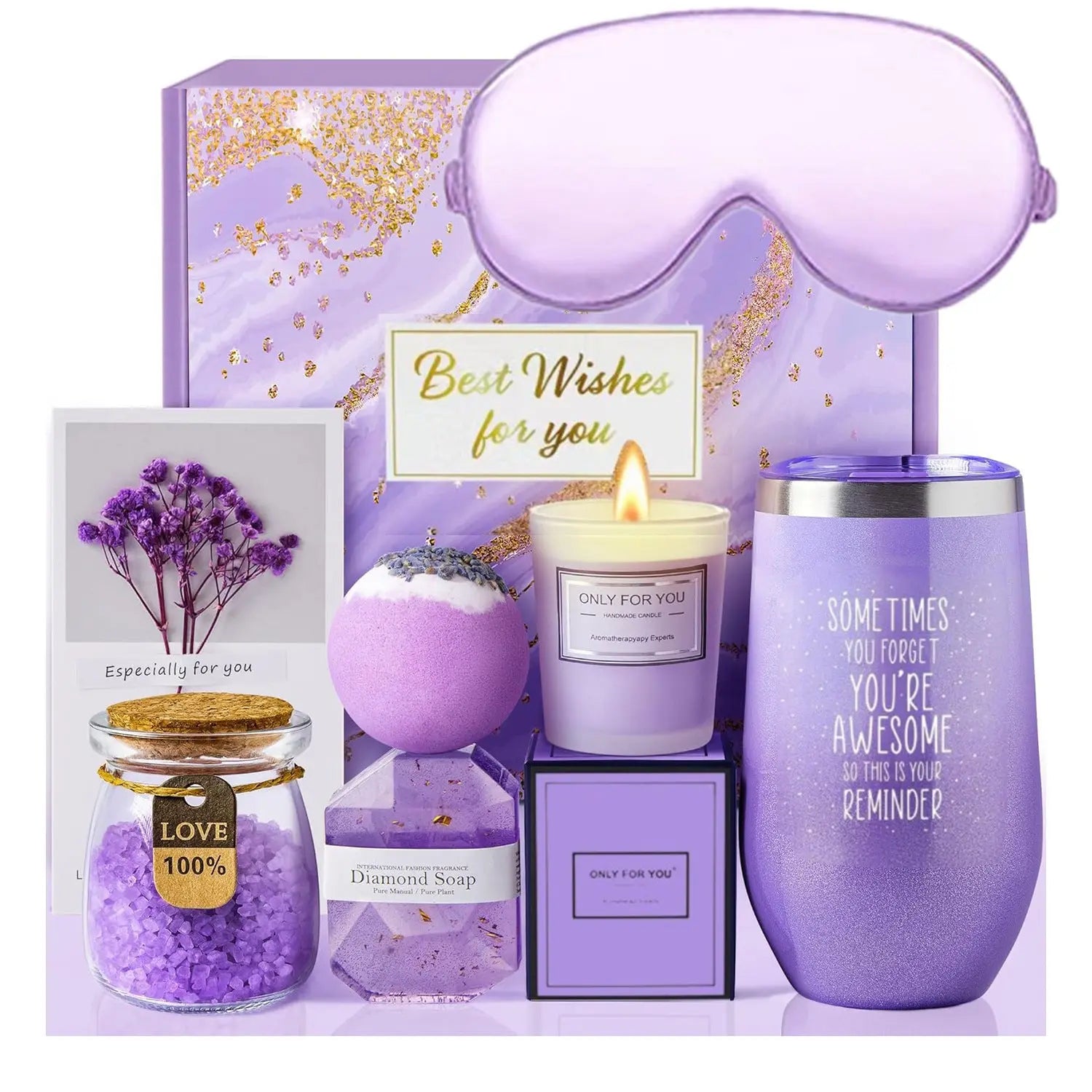 Lavender Scented Candle Gift Set