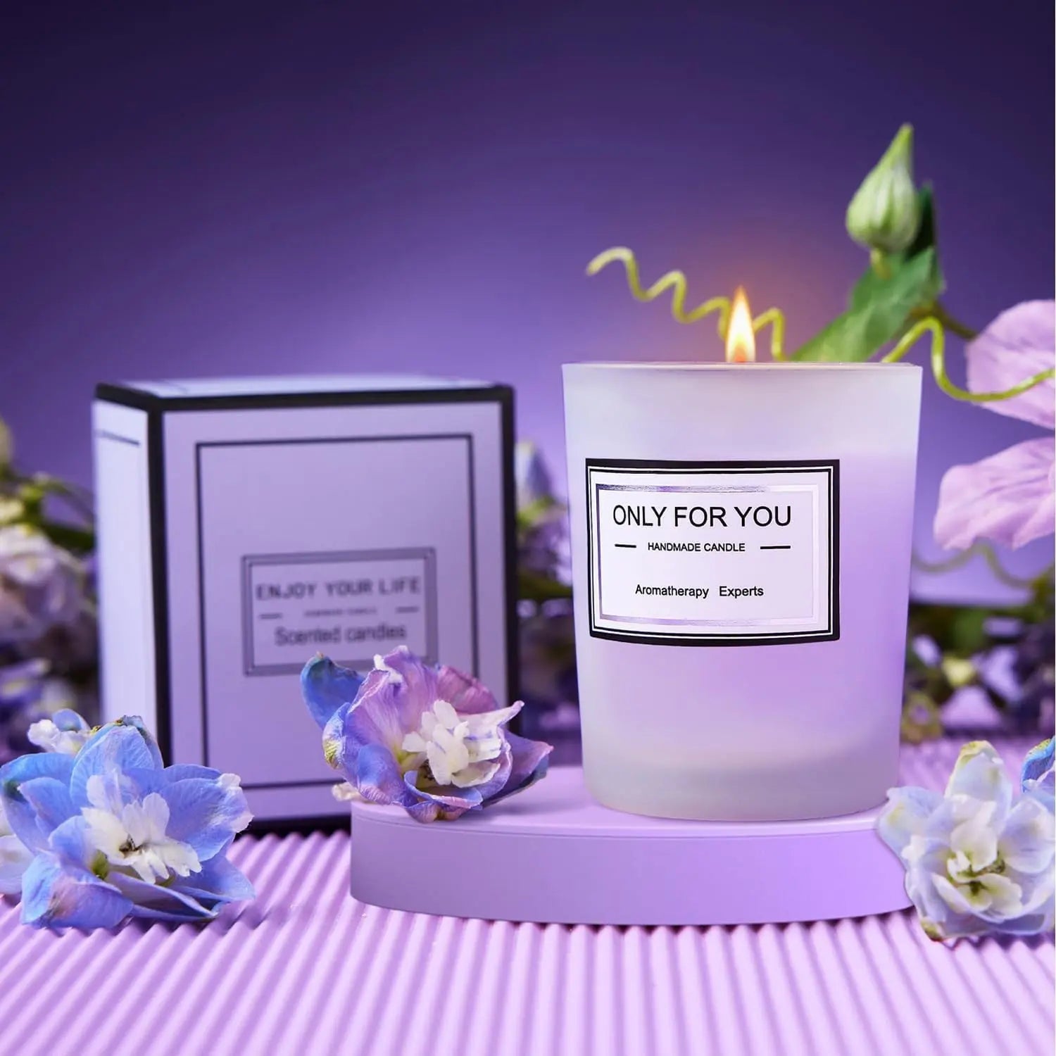 Lavender Scented Candle Gift Set