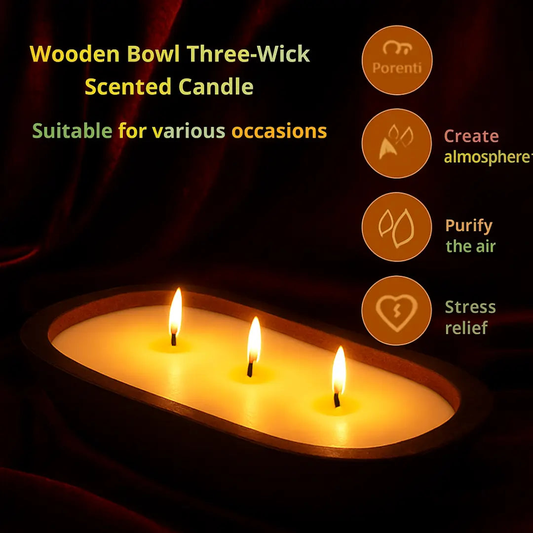 Lumaura_Solid Wood Scented Candle Tray 