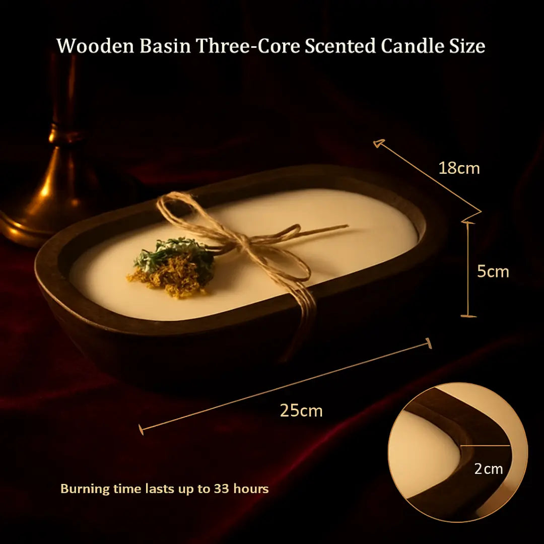 Lumaura_Solid Wood Scented Candle Tray 