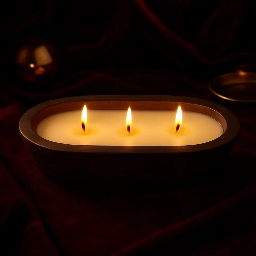 Lumaura_Solid Wood Scented Candle Tray 