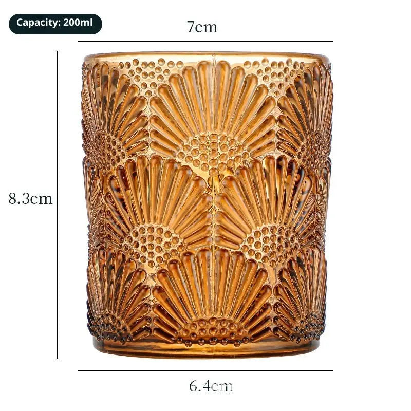 Lumaura_Studded Windproof Candle Glass 