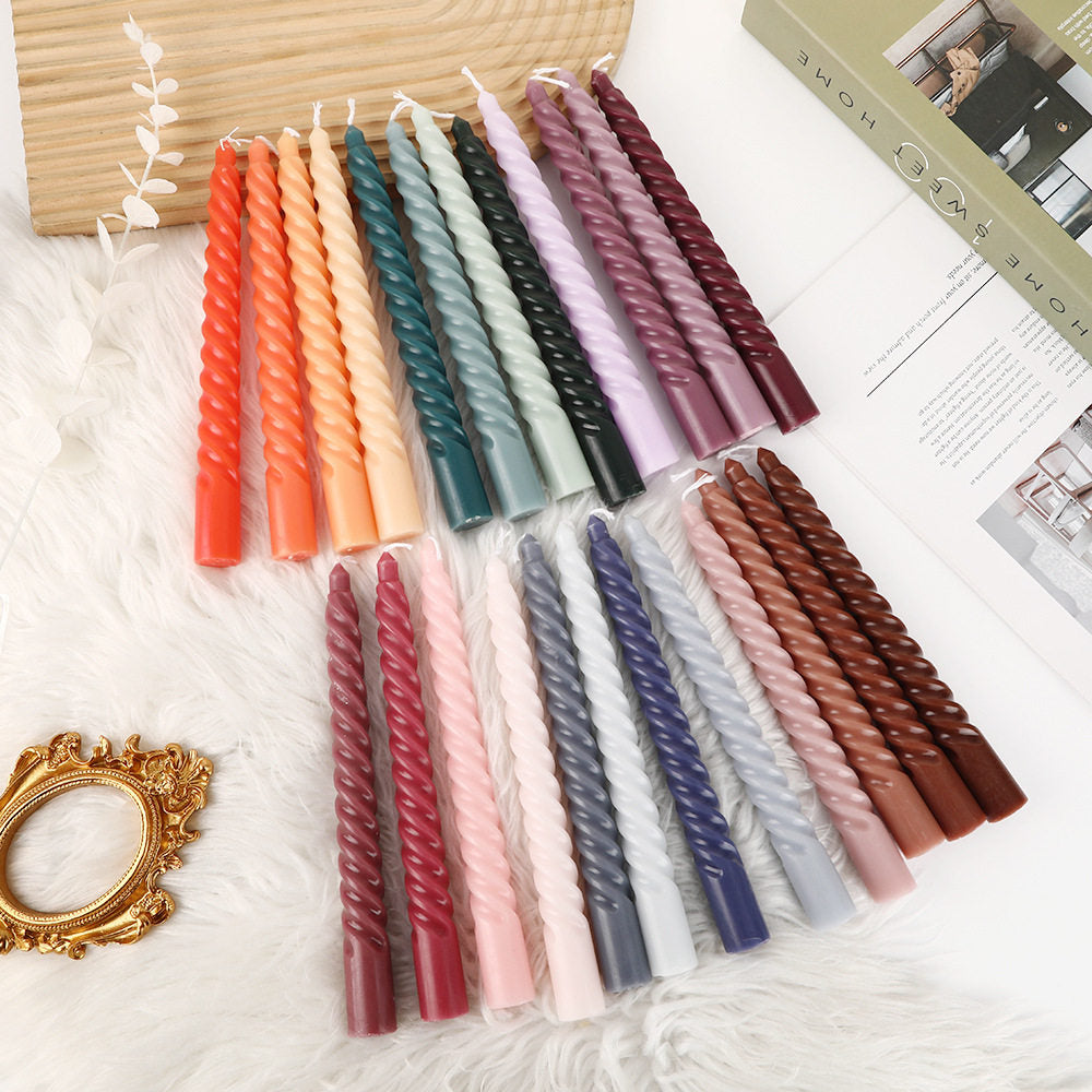 Spiral Decorative Candle Set