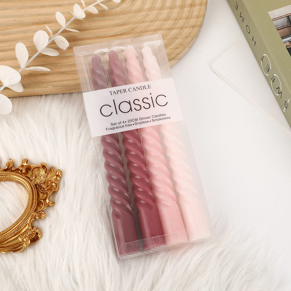 Spiral Decorative Candle Set