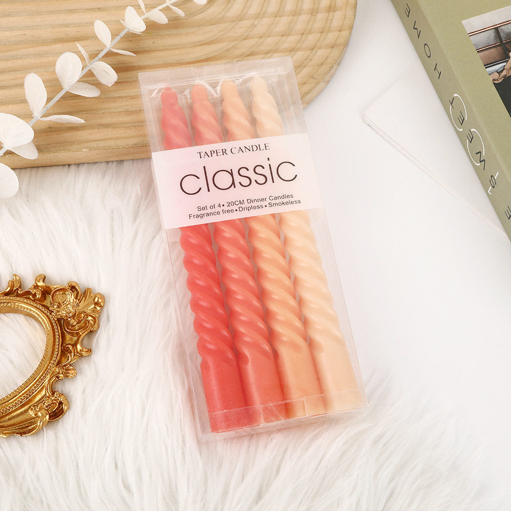 Spiral Decorative Candle Set