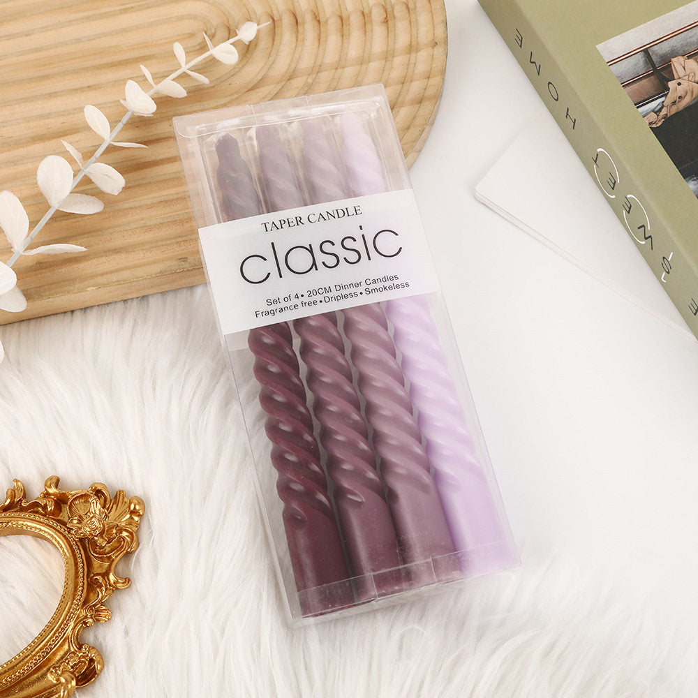 Spiral Decorative Candle Set