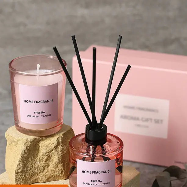 Freesia Long-Lasting Scented Candle Gift Set