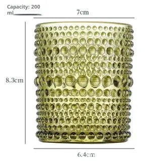 Lumaura_Studded Windproof Candle Glass 