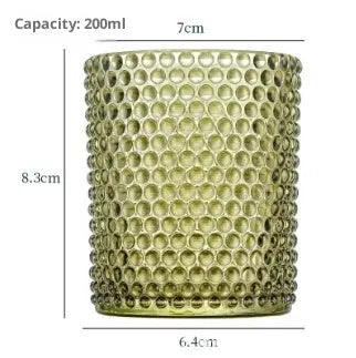 Lumaura_Studded Windproof Candle Glass 