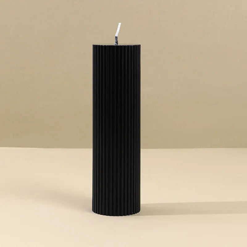 Lumaura_Noir Black Aromatherapy Cylindrical Soy Candles 