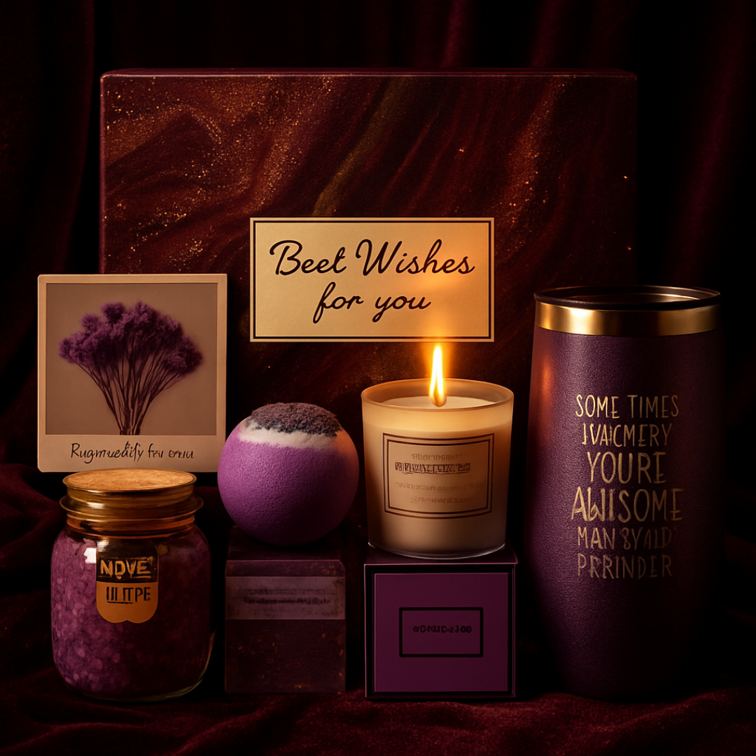Lavender Scented Candle Gift Set