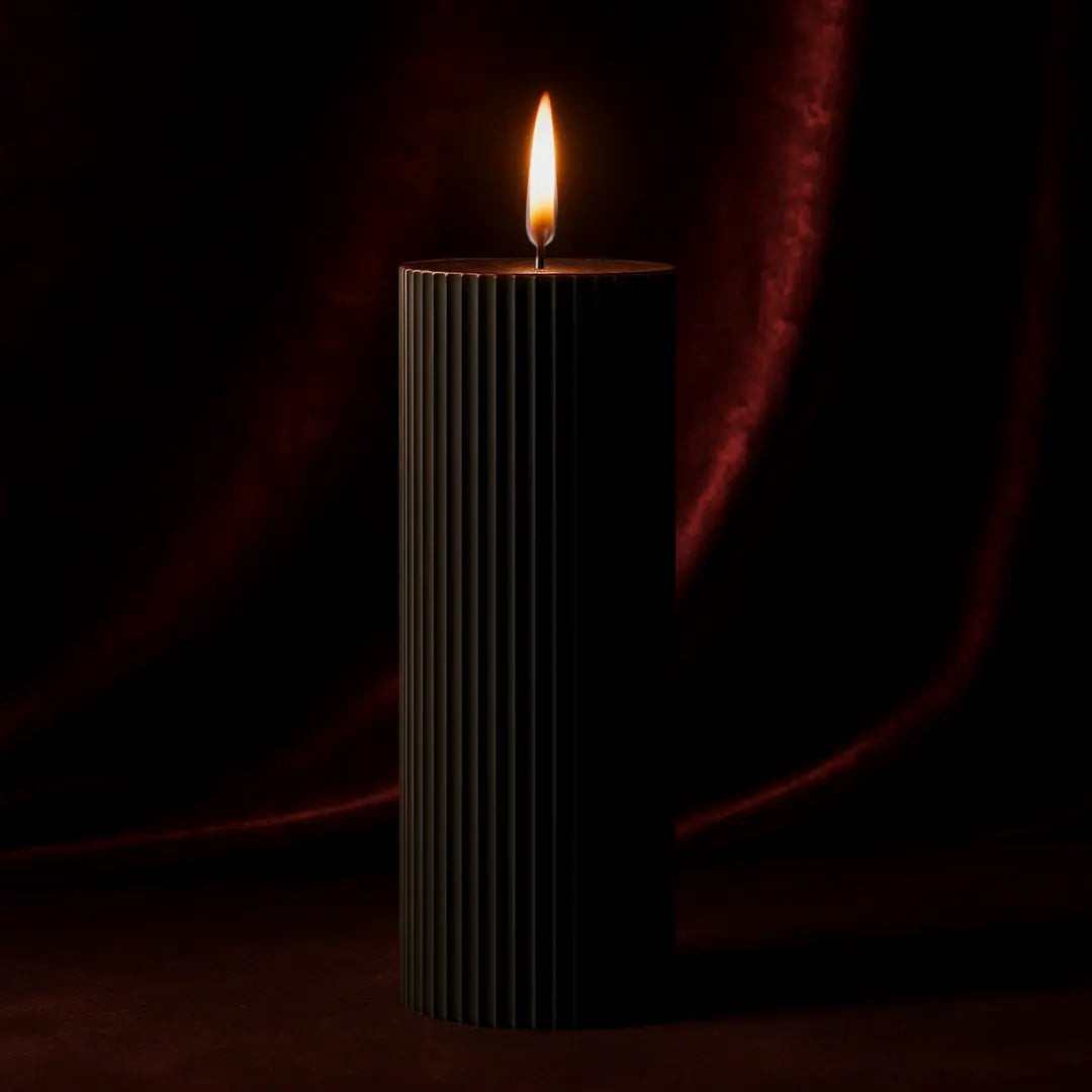 Lumaura_Noir Black Aromatherapy Cylindrical Soy Candles 