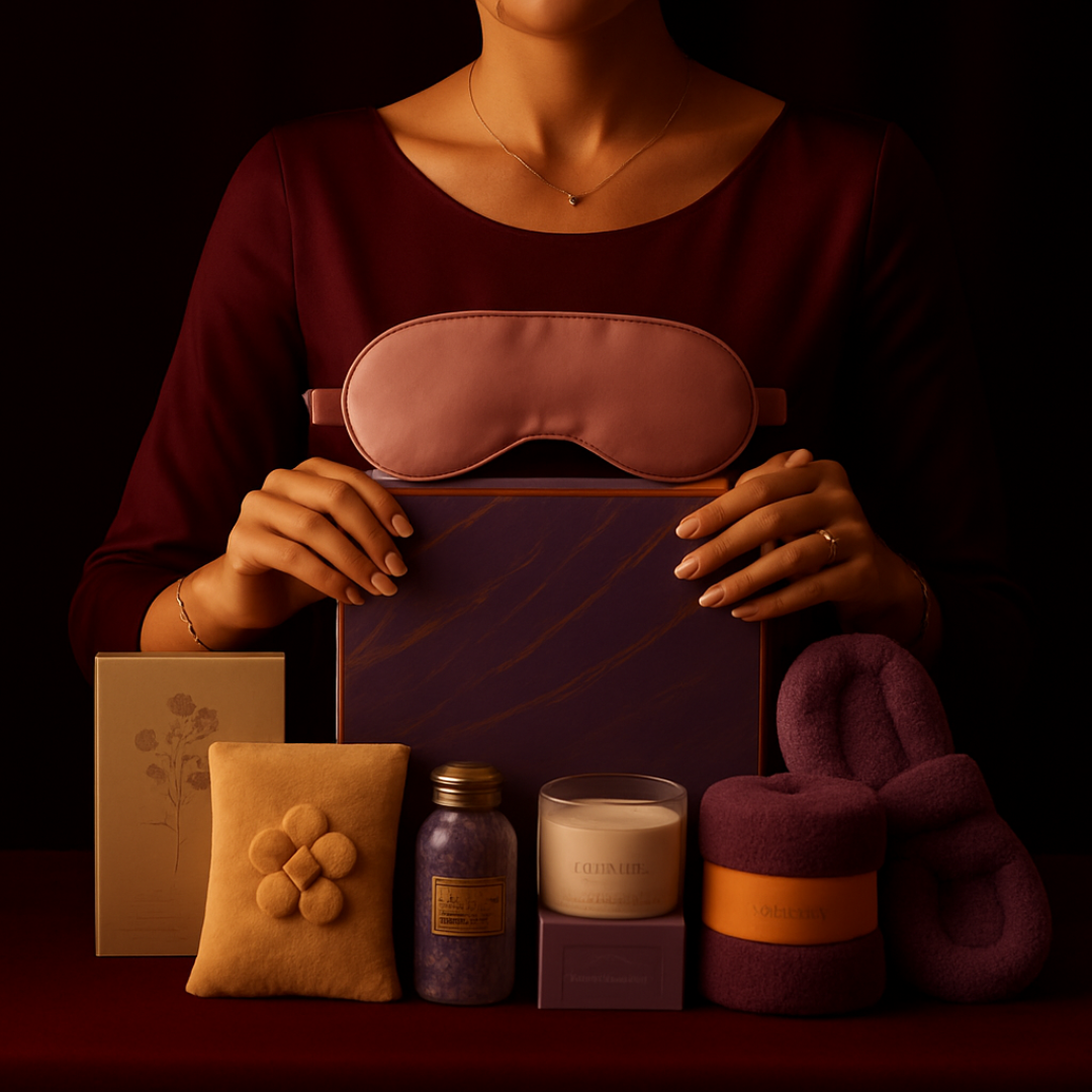 Purple Aromatherapy Candle & Bath Gift Set