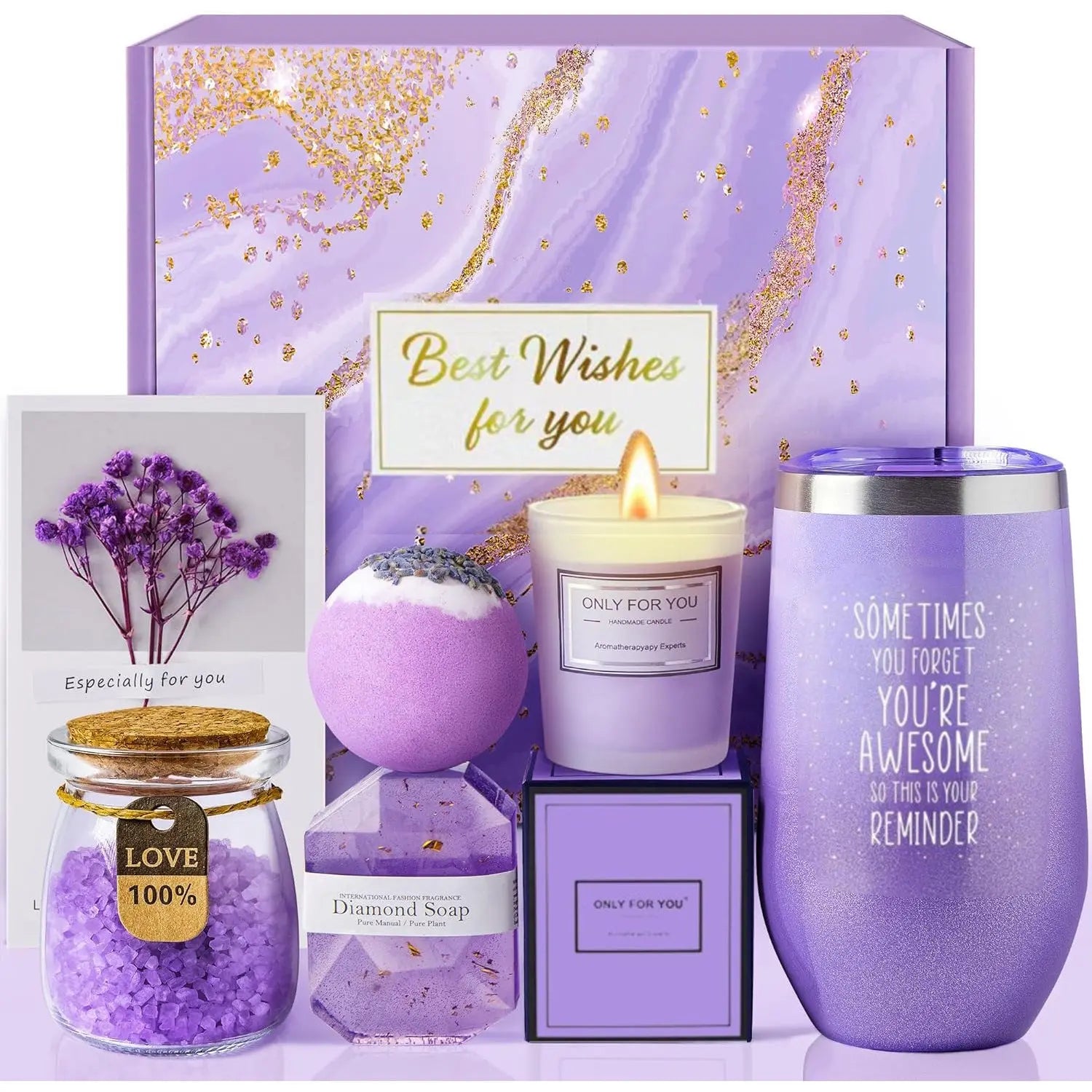 Lavender Scented Candle Gift Set