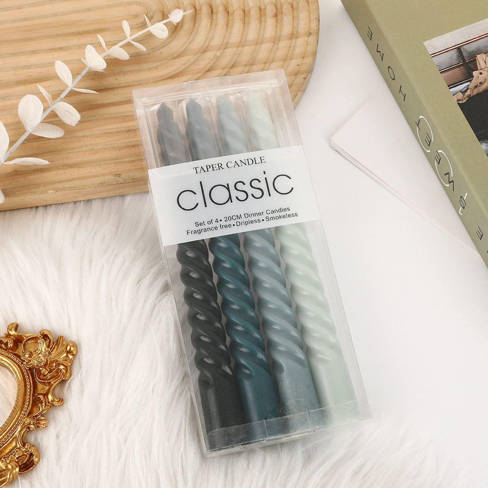 Spiral Decorative Candle Set