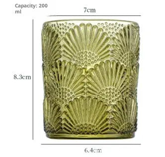 Lumaura_Studded Windproof Candle Glass 