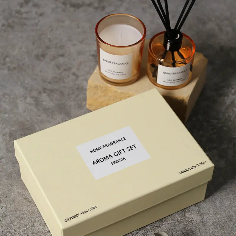 Freesia Long-Lasting Scented Candle Gift Set