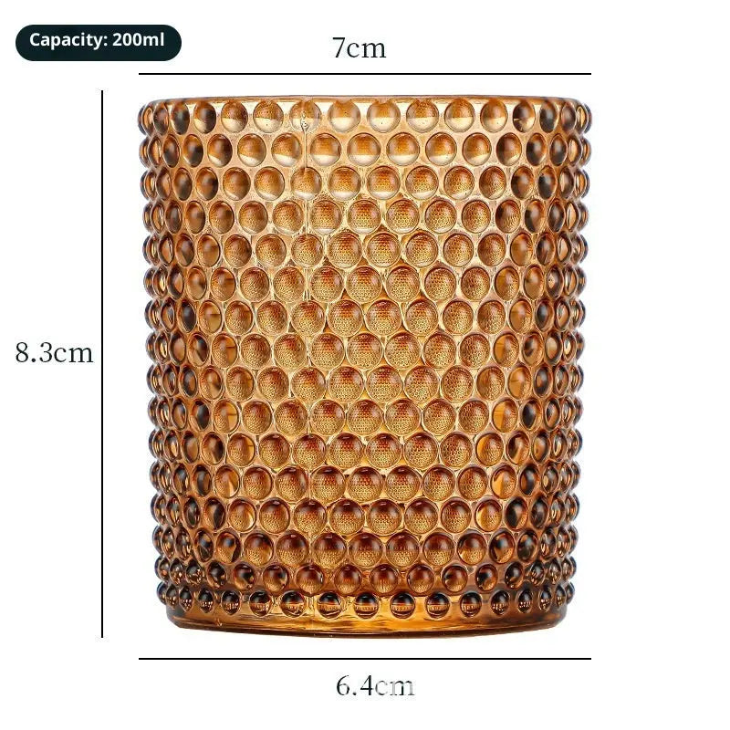 Lumaura_Studded Windproof Candle Glass 
