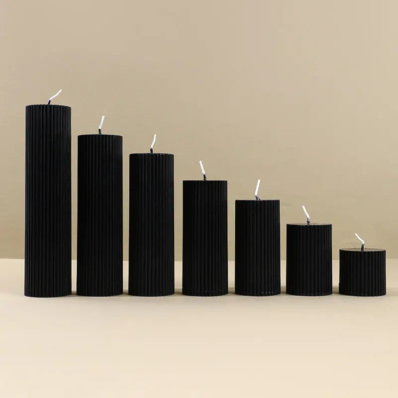 Lumaura_Noir Black Aromatherapy Cylindrical Soy Candles 