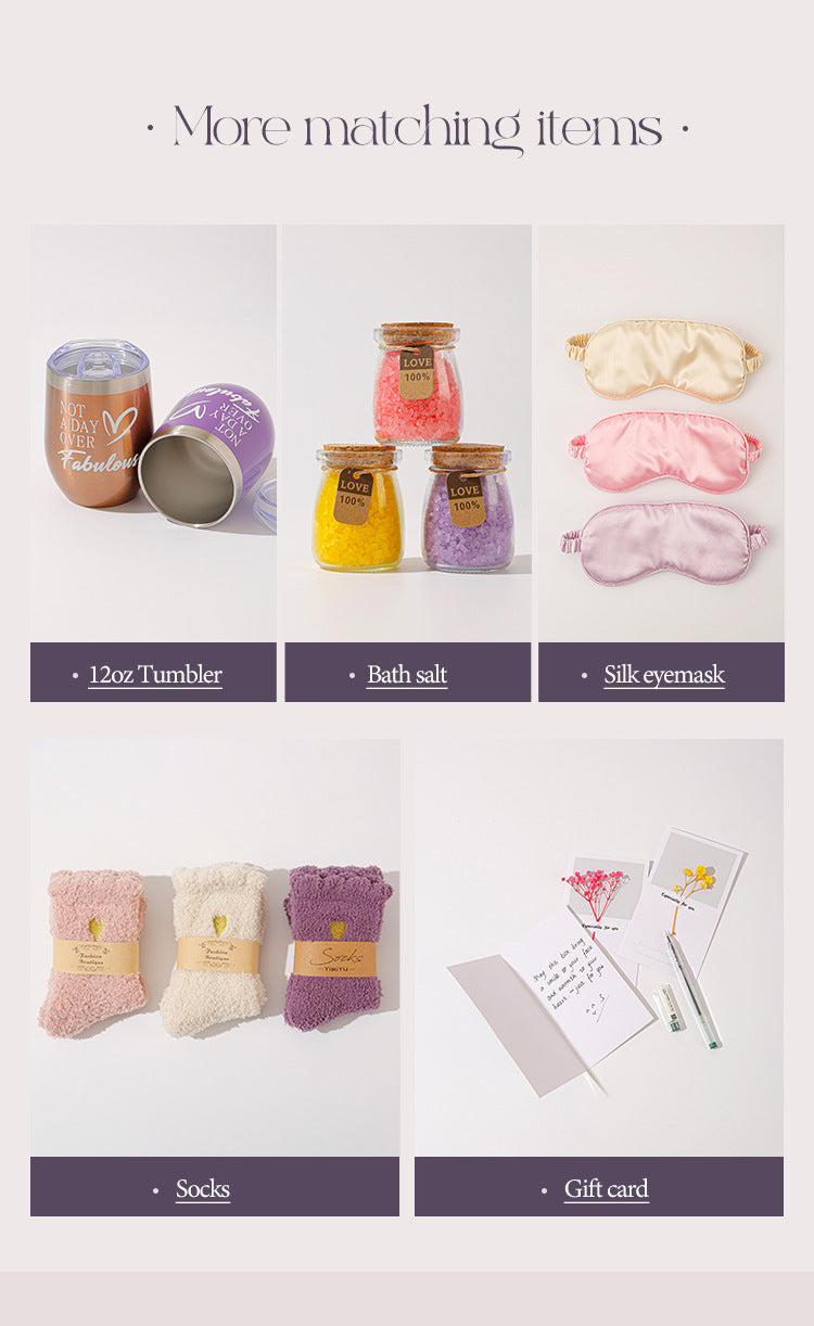 Purple Aromatherapy Candle & Bath Gift Set